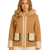 Casaca-Bolsillo 2 Colores - Beige