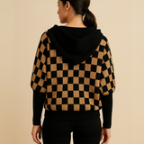 Casaca Chess - Negro y Camel