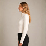 Casaca Crop con Brillos - Blanco