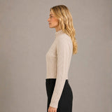 Casaca Crop con Brillos - Arena