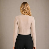 Casaca Crop con Brillos - Arena