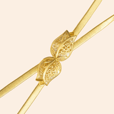 Correa Fina con Hebilla Tulipán - Dorado