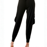 Pantalón Cargo Martha – Con Bolsillos Laterales y Cintura Ajustable – Negro